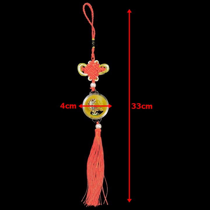 Dây Treo Ô Tô Xu Con Cọp Vàng In Màu 1 Yi Trung Quốc - SP005421